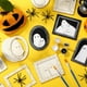 thumbnail image 2 of Marco de madera con escena de Halloween, pintado a mano, bonito marco de fantasma, adornos para fiestas., 2 of 6