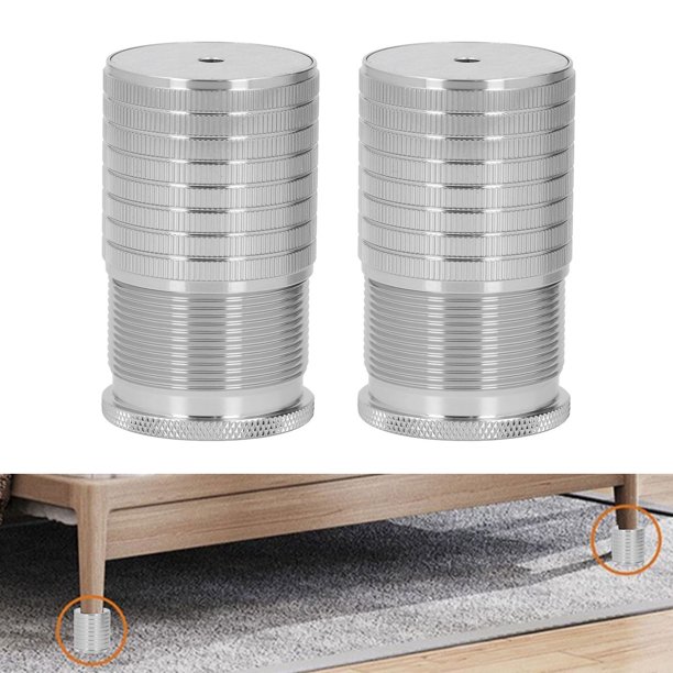 Paquete De 2 Elevadores Ajustables Para Muebles De Cama, aleación De Aluminio De Alta Resistencia, Soporte Hasta 500 Kg /1300 Lbs, Mesa Extensible De Pierna Para Mesa, Escritorio,