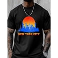 thumbnail image 6 of Men's T-Shirt NEW YORK City Short Sleeve Casual Tee Classic Crew Neck T-Shirt for Men, S, 6 of 6