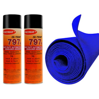  QTY2 Polymat 797 High-Temp Spray Adhesive Automotive  Upholstery Glue [160F] : Office Products