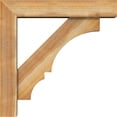 thumbnail image 3 of Ekena Millwork 6"W x 28"D x 28"H Balboa Block Rough Sawn Bracket w/ Offset Brace, Western Red Cedar, 3 of 25