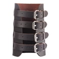 thumbnail image 2 of Brazalete Anc con Hebil de Cuero Punk Unisex - marrón Sunnimix Brazalete ancho para banda de muñeca, 2 of 7