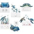 thumbnail image 1 of AHANDMAKER 6Pcs Light Switch Plate Stickers, Fun Colorful Turtle Creative Switch Stickers for Light Switch, Wall Outlets, Socket, Ledge, Bedroom, Living Room, Laptop Computer, 7 x 7 Inches, 1 of 7