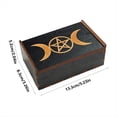 thumbnail image 2 of Estuche para Cartas de Tarot, Joyero de Madera Vintage, Caja Multifuncional Pequeña de Madera Vintage para Accesorios de Cartas de Tarot C, 2 of 10