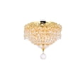 thumbnail image 1 of Elegant Lighting Century 10" 3 Light Royal Crystal Flush Mount, 1 of 4