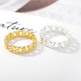 thumbnail image 2 of Cuban Chain Ring Plating Real Gold Trend Men's Ring, 2 of 6
