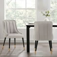 thumbnail image 2 of Manhattan Comfort Eda Dining Chair with Solid Wood Frame in Gray, 2 of 11