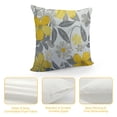 thumbnail image 4 of Shiartex  Throw Pillow Covers 20x20 Square,Soft Two Sides Print Yellow Flower Decorative Pillows Case for Couch,Bed,Living Room,Car, 4 of 5