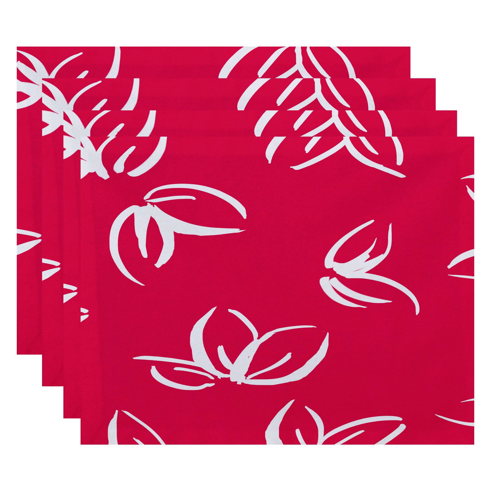 Simply Daisy 18" x 14" Eva Floral Print Placemat (Set of 4)