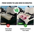 thumbnail image 4 of Golf Cart Seat Covers for 2 Seater,Cherry Fruit Microfiber Cart Seat Towel Blanket,Spring Botanicals Bow Idyllic Country Leaf Absorbent NonSlip Bench Seats Protector for Golf Course 51"x31", 4 of 9