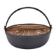 thumbnail image 1 of Horno holandés de hierro fundido, utensilios de cocina para acampar con tapa de madera, fácil de usar con asa, 25 cm de diámetro, 1 of 9