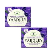 Yardley London Moisturizing Bars, English Lavender With Essential Oils, 4 oz bars, 4 ea (Pack of 2)