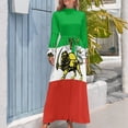 thumbnail image 3 of Flag of Persia / Iran (Pahlavi) Long Dress Woman dresses party dresses women, 3 of 4