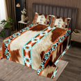 thumbnail image 2 of Erosebridal Rectangle Aztec Coverlet Set King, Western Boho Bedding Set, Rustic Animal Bed Set, Microfiber Bedroom Decor, 3-Piece, 2 of 5