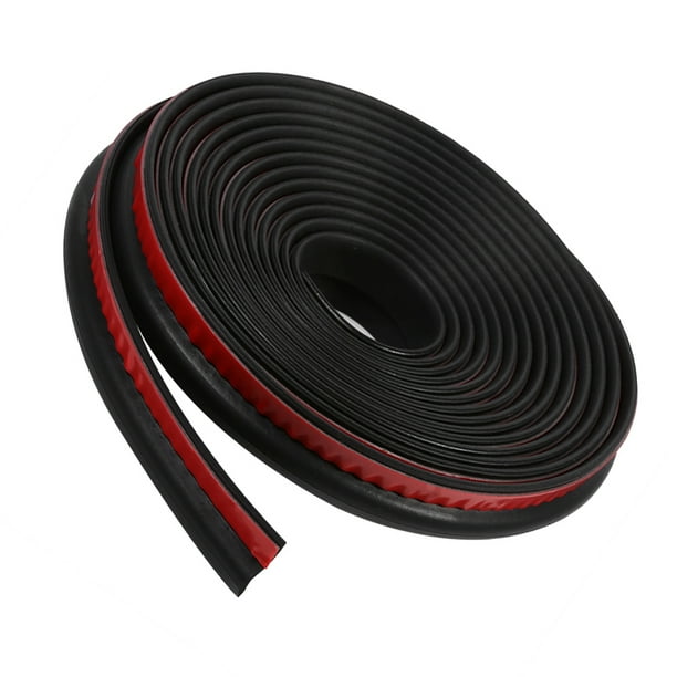 Protector De Goma En Forma De Z Para Puertas De Coche - 4 Metros De Largo, Negro, Reduce Ruido Y Evita Golpes