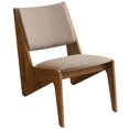 thumbnail image 5 of Accent Chair, Set of 2, Walnut Brown, Faux Leather, Wood, Living Room Lounge Cafe Lobby Hospitality Restaurant, Modern Contemporary, HB37230, 5 of 10