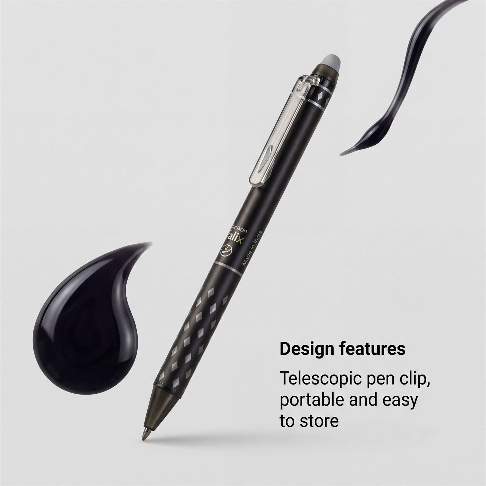 Erasable Gel Pen Comfortable Writ Error Erasable Convenient Writ Pen 20Ml