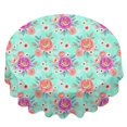 thumbnail image 2 of Pioneer Flower Floral Print Pattern Round Tablecloth 60 X 60 Inch, Wrinkle Resistant Wipeable Table Cloth for Kitchen Dining Picnic Patio Party, 2 of 6