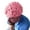 Pink, variant on Hand Knitted Personality Brain Hat Adults Crochet Beanie Cool Cerebrum Cap