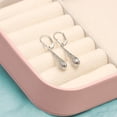 thumbnail image 5 of LeCalla 925 Sterling Silver Diamond Cut Lever Back Tear Drop Dangle Earrings Jewelry for Women and Teen 38MM, 5 of 10