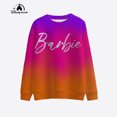 thumbnail image 3 of Sudadera nueva para mujer 2024, jersey con estampado de Barbie de dibujos animados, primavera y otoño, informal, holgada, con cuello redondo, regalo, 3 of 5