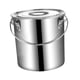 thumbnail image 2 of Cubo de acero inoxidable con tapa y asa, olla multifuncional para sopa para alimentos y 12 litros, 2 of 9