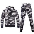 thumbnail image 2 of AKsit Men's Sweatsuit 2 Piece Hoodie Tracksuit Set Jogging Suits Outfit Everyday Casual Wear Fashion Activewear Zip Warm Tracksuit Sports Set White Camo XL, 2 of 5