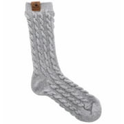 Bearpaw Chunky Cable Crew Sock | BP5149CHKGY2 Grey