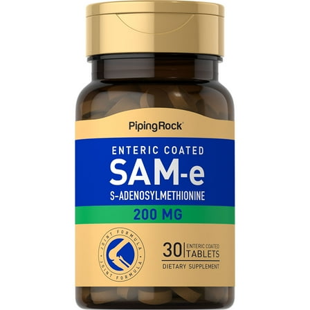 SAM-e 200mg | 30 Tablets | Joint Formula Supplement | S-AdenosylMethionine | By Piping Rock