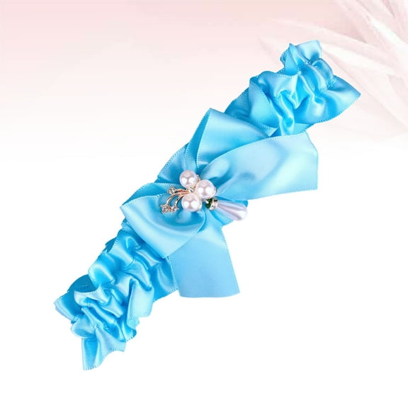 COSMOBETTY 1Pack Bridal Accessories for Women Light Blue Thigh Garters Comfortable and Adjustable