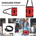 thumbnail image 2 of Decase Shockproof Case for Samsung Galaxy Tab A8 10.5" SM-X200 X205 X207, Military Grade Protection Rotating Stand Hand Strap Shoulder Strap Kids Friendly Bumper Rugged Case,Red, 2 of 9