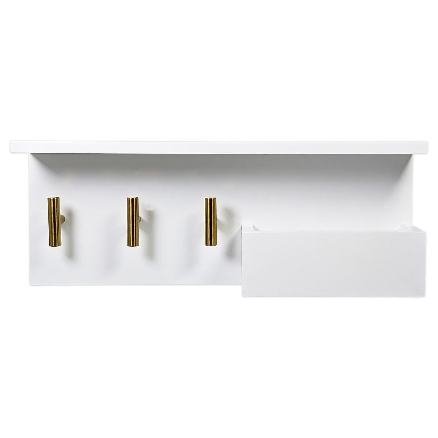 Hometrends 16" White Shelf Wall Organizer