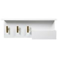 thumbnail image 1 of Hometrends 16" White Shelf Wall Organizer, 1 of 8