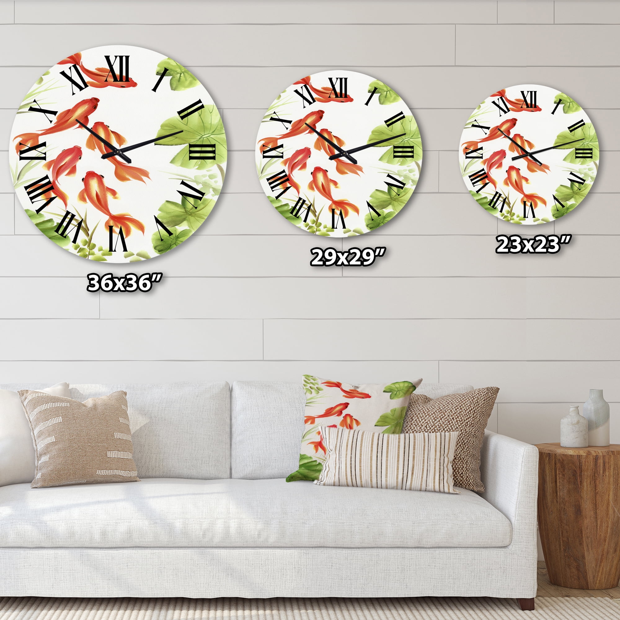 Designart 1 in Coastal Wall Clock