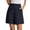 04 Navy Blue, variant on Airmenty Bermuda Shorts for Women Dressy Casual Elastic High Waisted Wide Leg Shorts for Summer with Pockets S-2XL