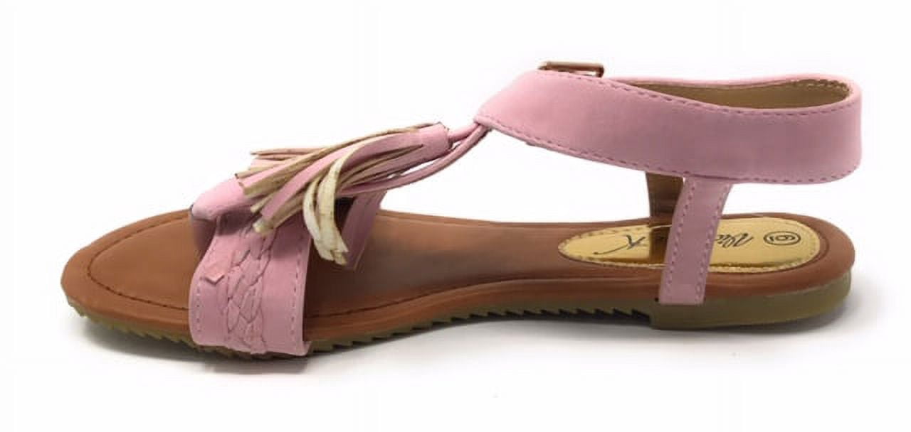 Victoria K Women's Tassel And Braided Sandals