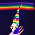 thumbnail image 4 of Rainbow Gnome Pride Gift Lucky Handmade Plush Doll Elf Decoraciones, 2 piezas Escandinavo Colorido Granja Cocina Adornos de mesa para LGBTQ Cheer Up Decoración de bandeja escalonada Fokelyi WMZY-376, 4 of 6