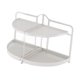 thumbnail image 5 of Organizador de baño semicircular multiusos para apartamento, sala de estar y mesa. Blanco, 5 of 9