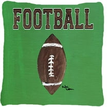 Carolines Treasures  Football Indoor & Outdoor Fabric Decorative Pillow