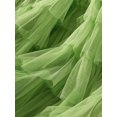 thumbnail image 5 of Caoirhny Women's Long Skirt Multilayer Mesh Pleated High Waist High Stretch Elegant Solid Color Cake Skirt, 5 of 8