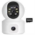thumbnail image 1 of Cámara IP WiFi de 8 MP con Doble Lente, Monitor para Bebés, Visión A Color, Seguimiento Automático de Personas, Video para Casa Inteligente., 1 of 5