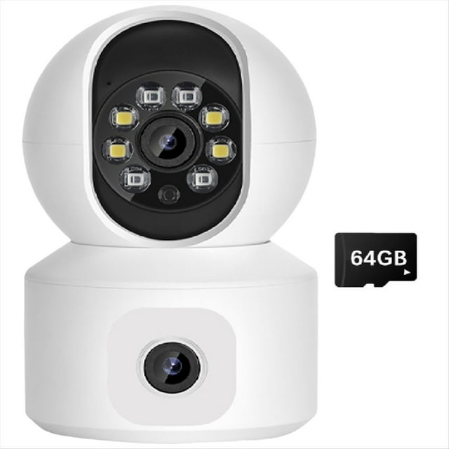 Cámara IP WiFi de 8 MP con Doble Lente, Monitor para Bebés, Visión A Color, Seguimiento Automático de Personas, Video para Casa Inteligente.