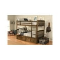 thumbnail image 3 of Claire Twin Wood Bunk Bed with Storage/Tray in Brown-Mattresses Not Included, 3 of 8