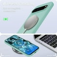 thumbnail image 5 of KOMI for Google Pixel 9/9 Pro Case, Silicone Phone Case with 1 Screen Protector, Soft Anti-Scratch Microfiber Lining, Full Body Shockproof Slim Cover Support Wireless Charging, Light Green, 5 of 5