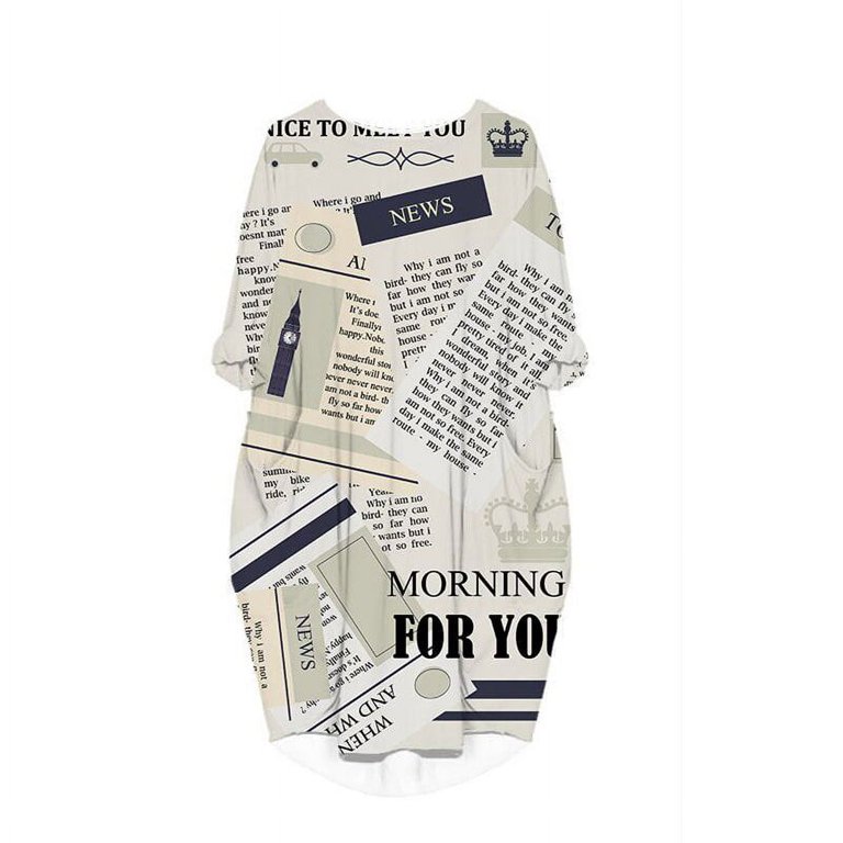 slim fit dress slacks Illusion Newspaper Dress main image 1