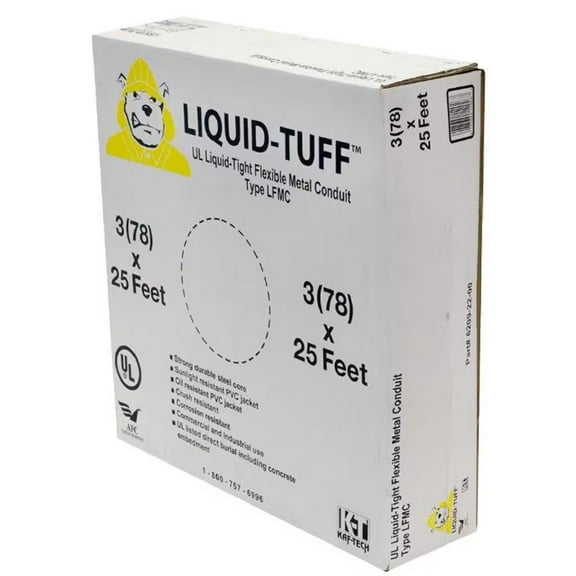 Allied Tube & Conduit Flex Metal Conduit,Steel,Trd Sz 3in 6209-22-00