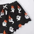 thumbnail image 6 of MVRLSH Womens Pajama Sets for Women 2 Piece Halloween Skeleton Print Lettuce Trim Cute Short Top And Shorts Sleepwear wear Soft Sleepwear Lounge Set Gray - M, 6 of 6
