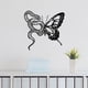 thumbnail image 1 of Decoración de pared de metal con forma de mariposa, obra de arte para exhibir, decoración del hogar, escultura de pared decorativa colgante para baño, Con serpiente, 1 of 8
