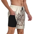 thumbnail image 2 of Balery Cowboys Riding Horses Bañador para hombre, shorts de playa de secado rápido con entrepierna y forro de compresión-XX-Large, 2 of 6