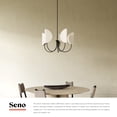 thumbnail image 3 of CH450732AG-Alora Lighting-Seno - 5 Light Chandelier-19.13 Inches Tall and 32 Inches Wide-Aged Gold Finish-Aged Gold Shade Color, 3 of 7